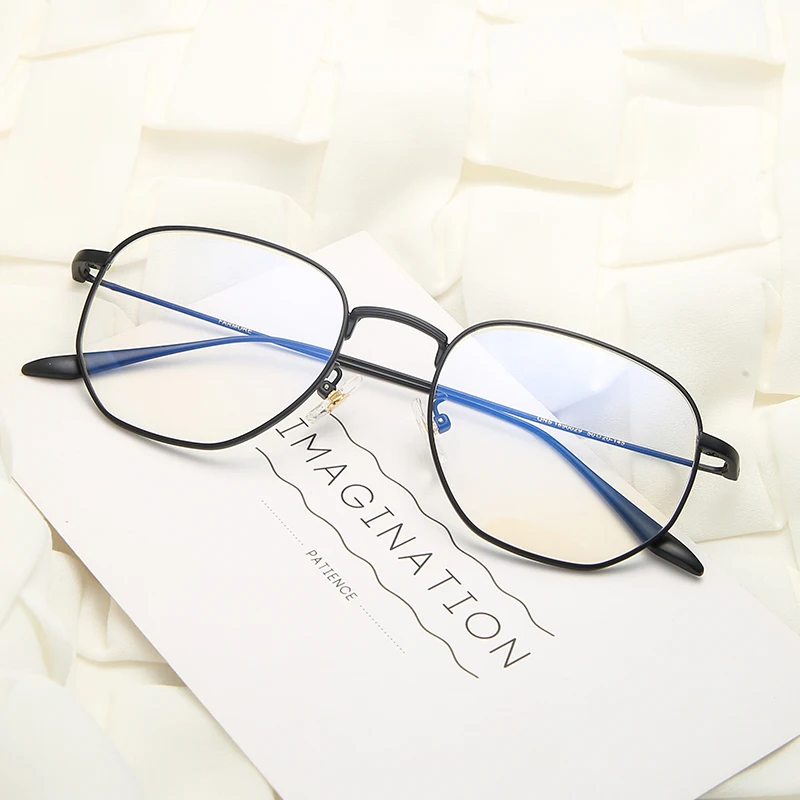 

Logorela Alloy Glasses Frame Men Ultralight Polygon Myopia Optical Prescription Eyeglasses Frame Women Female Eyewear 1890029