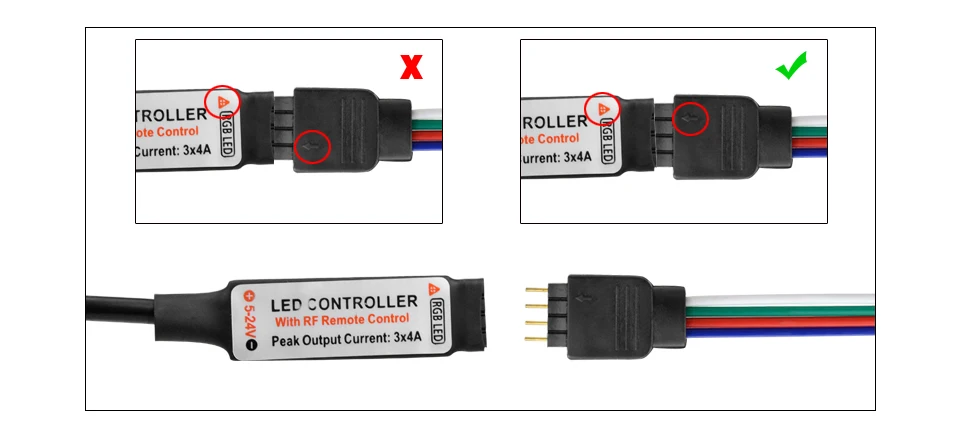 Imagem -02 - Volt Usb Tira Conduzida Dimmer Controle Remoto Rgb 5v 12v 24 v Tira Conduzida Usb Controle Remoto 11 17 24 Chave sem Fio 12 24 v