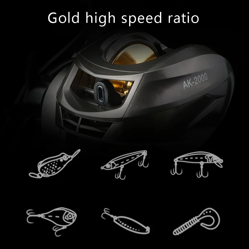 2022 New Smooth Metal Fishing Reel Baitcasting Reel Ultralight Casting Reel Durable
