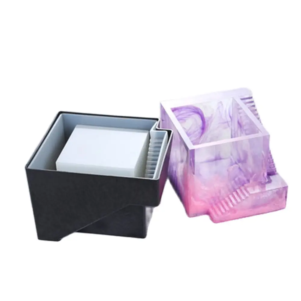 

Силиконовая форма для суккулентных растений, бетонная, квадратная, круглая, с лестницами, Настольная форма для цветов, горшков, ручной работы, домашний декор