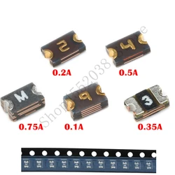 50PCS/Lot PolySwitch Self-Recovery Fuses 0805 0.1A/0.2A/0.35A/0.5A/0.75A/1.1A SMT SMD Resettable Fuse PPTC