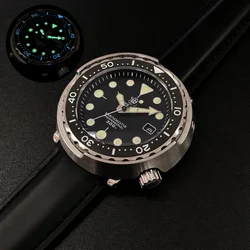 mens wrist watches,STEELDIVE men automatic dive watch 300m waterproof mechanical wristwatch C3 luminous tuna clock ceramic bezel