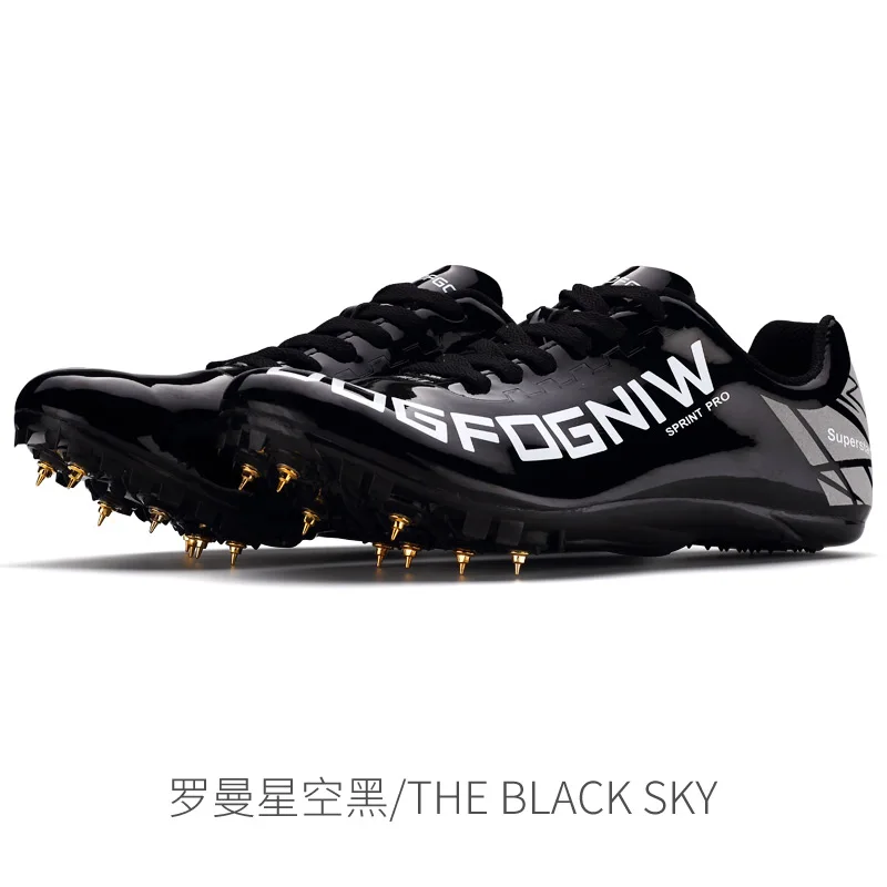 Wing of God Men Women Track and Field Shoes Track Spike Running Shoes Lightweight Professional Athletic  Long Jump Shoes