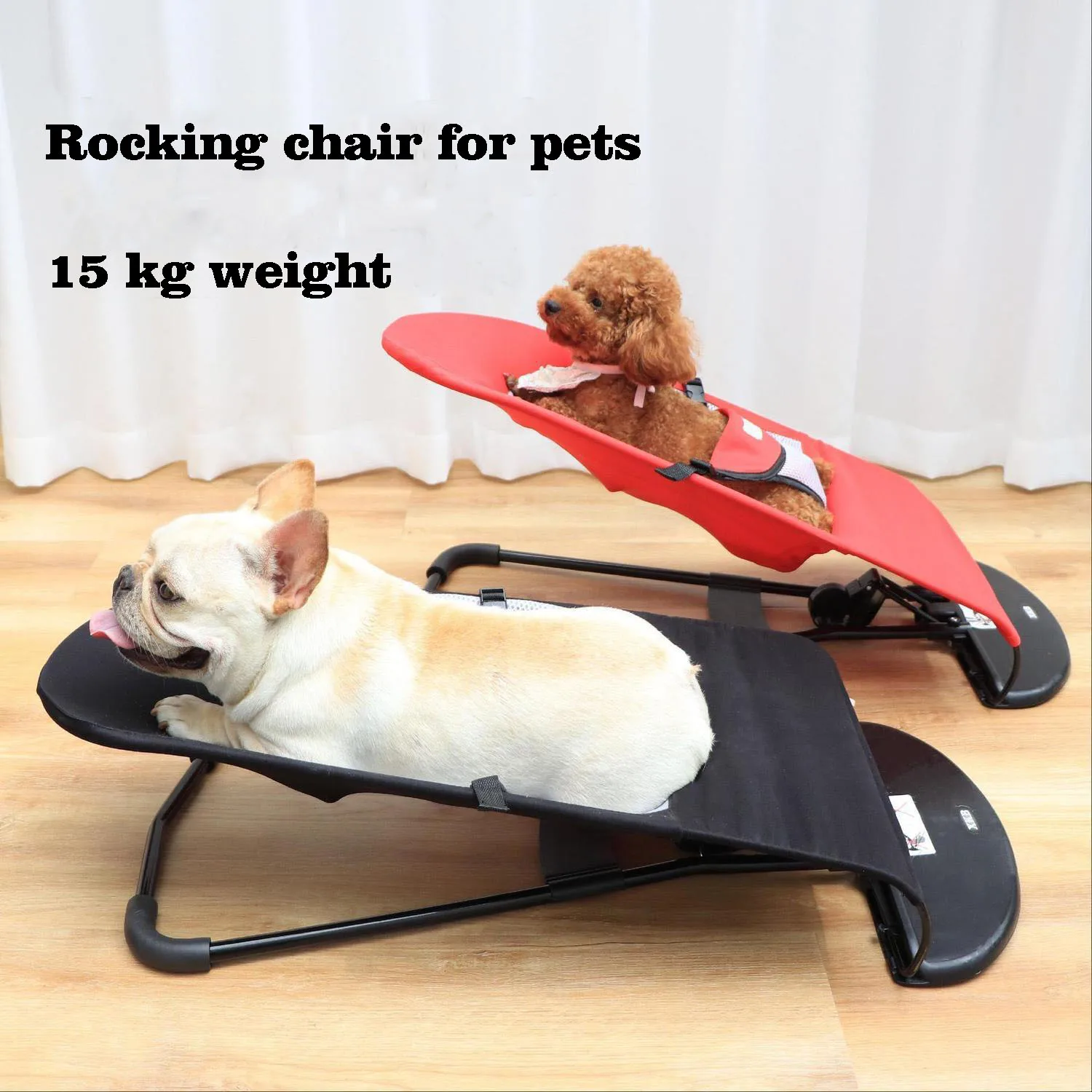 Dog Accessories Dog Bed Rocked The Chair Pet Table Toy Spring Recliner Small Bulldog Poodle Cradle Elastic Portable Pet Supplies