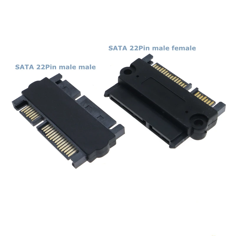 SATA Computer Hard Drive Adapter SATA Male to SATA Male Adapter Converter 22Pin Sata With 7pin+15pin Female to Male