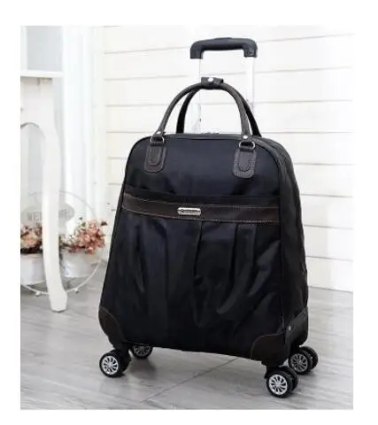 Women  Rolling luggage Bag  Wheeled Bag Woman Trolley Bag Carry On Hand Luggage Bags travel Trolley Bags Trolley Suitcase