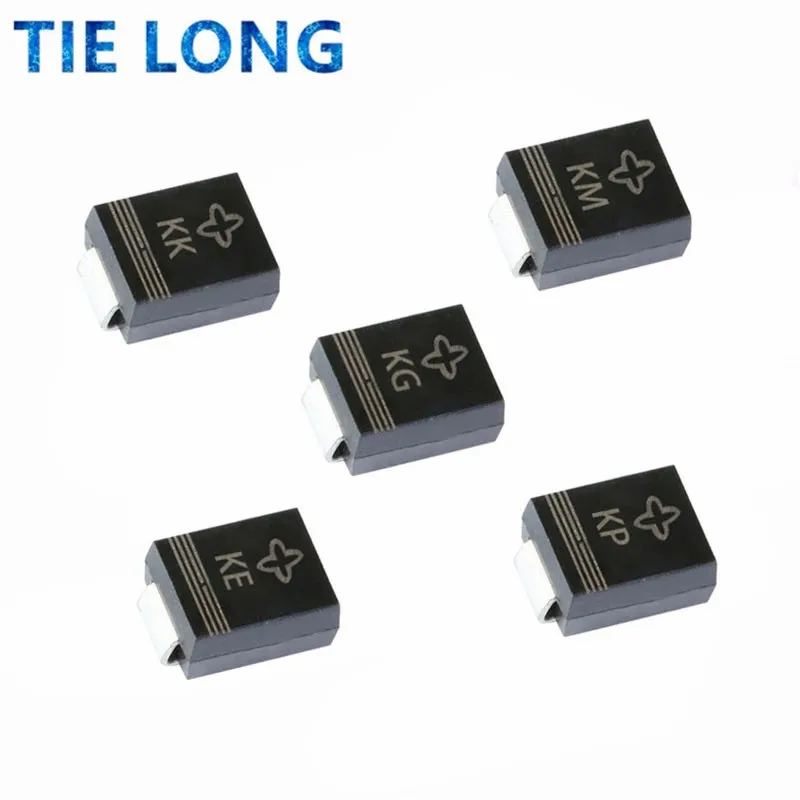 50Pcs SMD TVS Diodes SMBJ26A SMBJ28A SMBJ30CA SMBJ33CA SMBJ36CA SMBJ40CA SMBJ43CA SMBJ45A SMBJ48CA 600W 5V-440V SMB