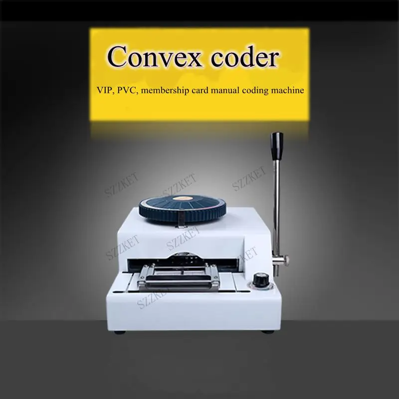 Convex Coder Stamping Machine Encoder VIP Membership Card Typewriter PVC Manual Embossing Machine