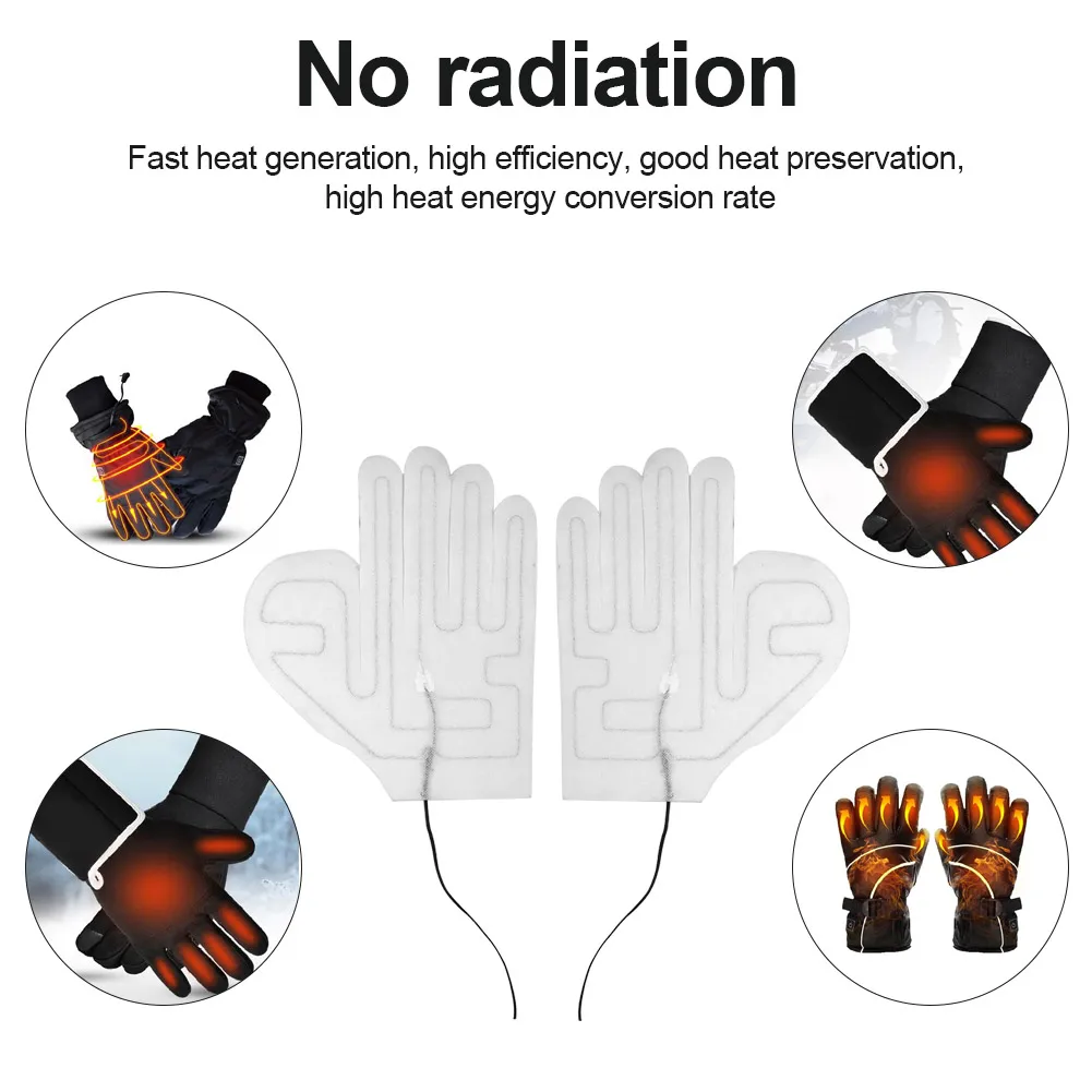 1 Pair 7.4V Winter Outdoor Thermal Warm Heater for Shoes Gloves Pad Gloves Heated Pads Electric Heating Element