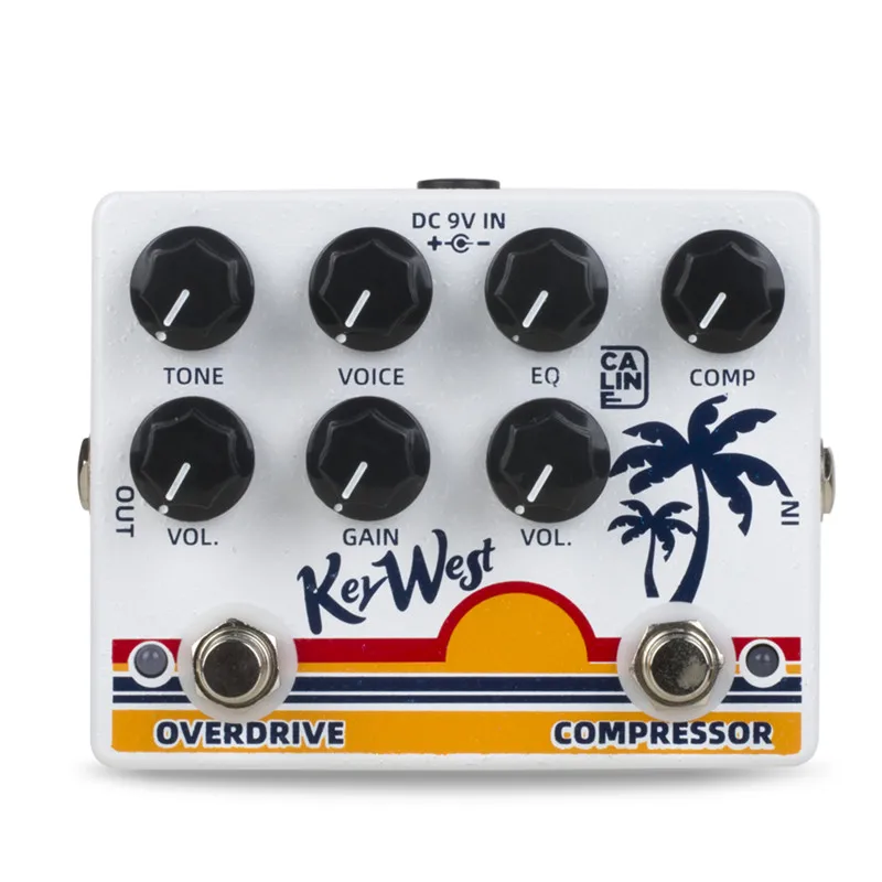 Caline DCP-05 KEY WEST Compressor Overdrive Effect Pedal Guitar Accessories Dual Guitar Pedal