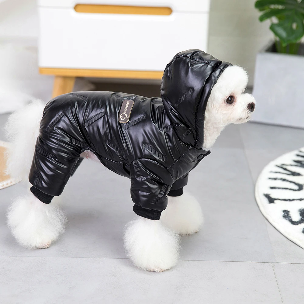 Winter Warm Pet Dog Coat Waterproof Dog Clothes Thick Small Dogs Puppy Outfit Soft Pets Jumpsuit Clothing For Small Medium Dogs