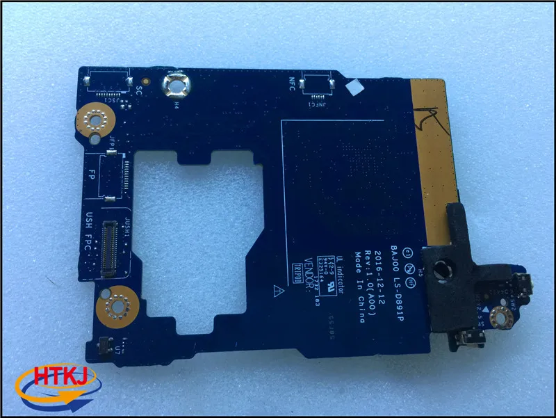 Original FOR Dell Latitude 12 5285 2-IN-1 POWER BUTTON BOARD CHA01 LS-D891P 59W5V 100% TESED OK