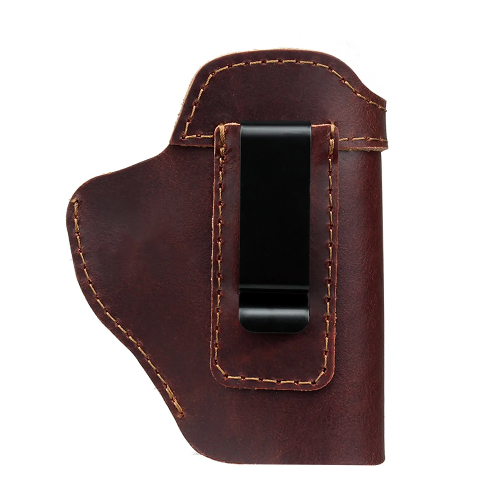 Leather IWB Concealed CarryHolster 17 19 26 43X Sig S&W M&P Pistols Clip Case Tactical Hunting Holster