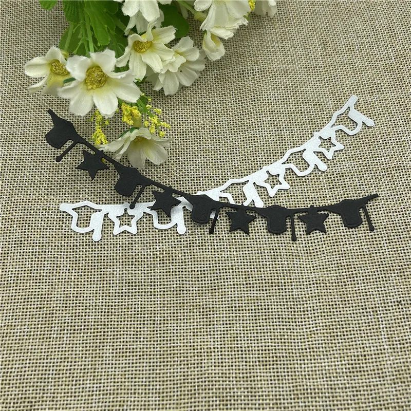 Graduation banner Metal wykrojniki szablony dla DIY Scrapbooking dekoracyjne wytłaczanie rzemieślnicze szablon sztancowanie