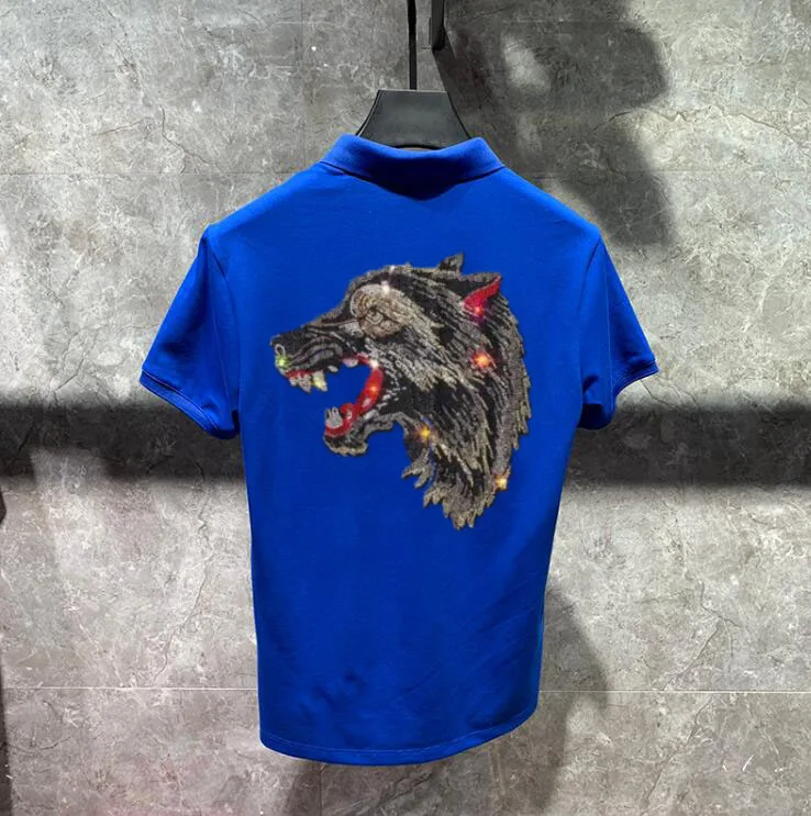 

Новые Популярные поло из хлопка с коротким рукавом стразы рубашки поло