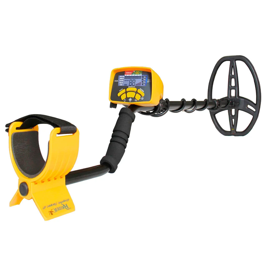 High Precision MD6450 Professional Gold Metal Detector Discrim Digital ID Display Backup Light LCD Digger Treasure Hunter