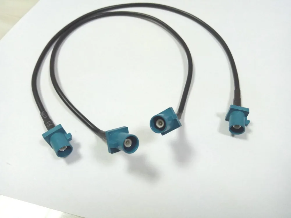 

200 шт. Fakra Штекерный соединительный кабель прямой к Fakra Штекерный прямой отрезок 30 см RG174 кабель Новый