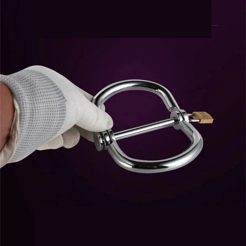 Bdsm Bondage Stainless Steel Handcuffs Restraint Tools with Lock for Men Women Adults Games Fetish Chastity Wrist Cuff Sex Toys