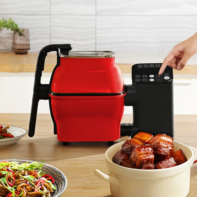 2.2L Chinese Style Automatic Cooking Machine Food Making 220V/ 50Hz Household Lazy Cooking Fried Rice Machine 1500W