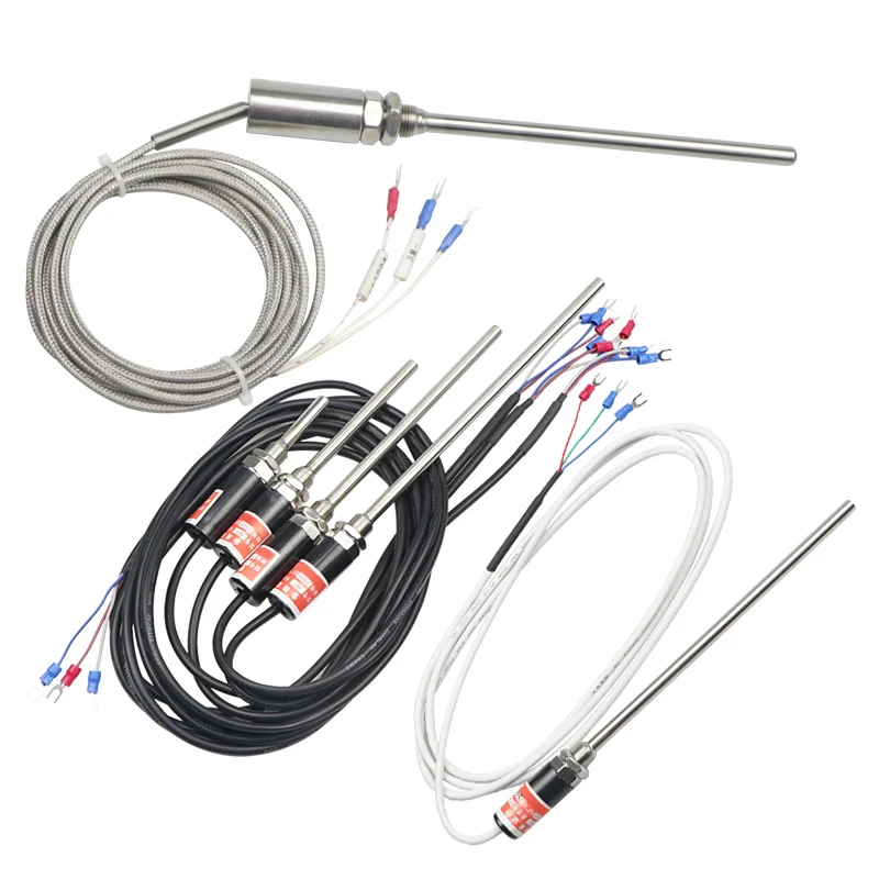 

Imported Chip Pt100 Temperature Sensor Probe Type Thermal Resistance Waterproof Thermocouple Thermal Resistance WZPT-03