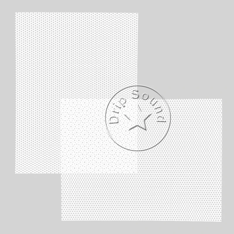 210x160mm-4カーオーディオツイータースピーカー変換ネットカバー装飾サークルスクエアメタルメッシュグリルプロテクション # ホワイト