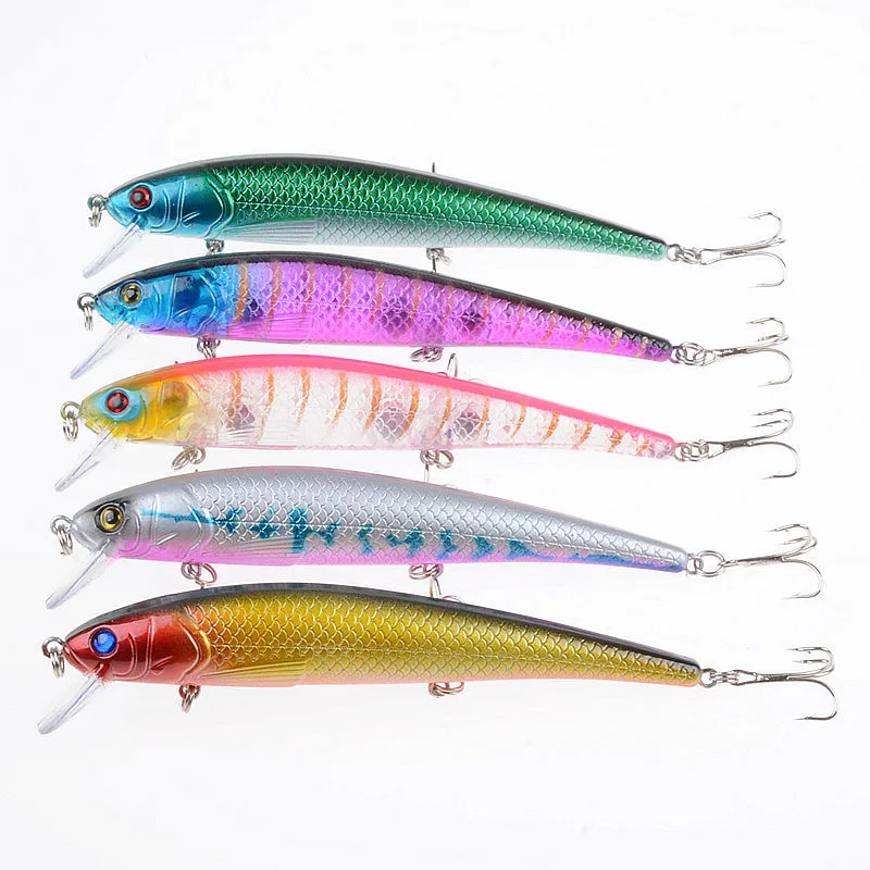 

Fake Bait Fishing Lure, 3D Eyes, Hard Bionic, 5 Colors, 12.5cm, 17g, Hot Sale, Recreation, Saltwater Fishings, 1 Set