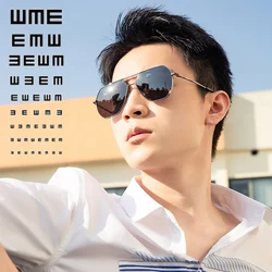 Oversized Prescription Sunglasses men polarized myopia glasses hexagon metal frame luxury brand designer dioptric sun glasses