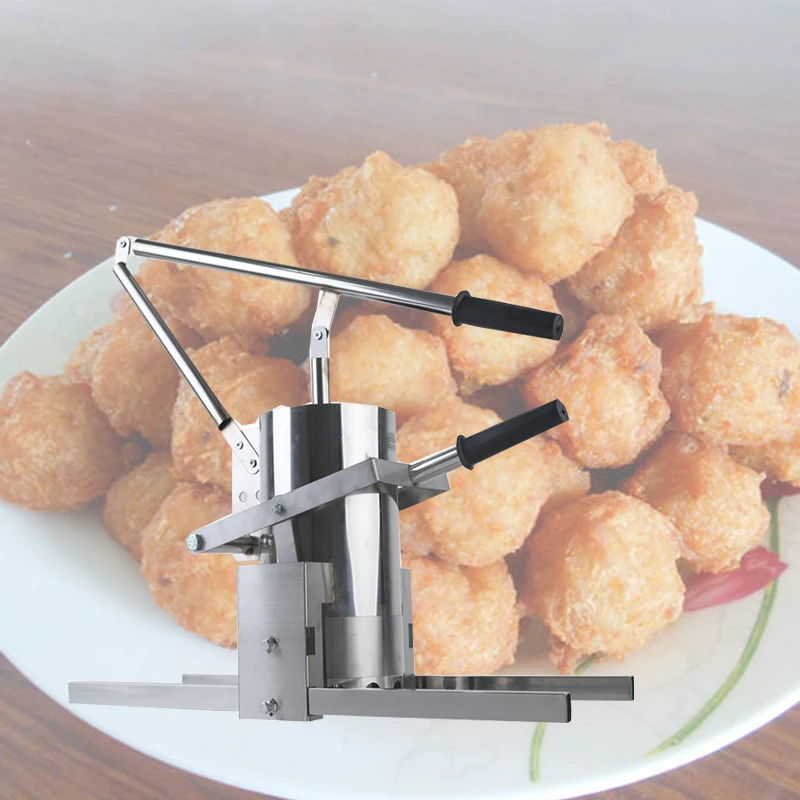 2020 ล่าสุดCommercialขนาดเล็กคู่มือผักMeatballเครื่อง/หมูชามExtruder/หัวไชเท้าMeatball Forming Machine
