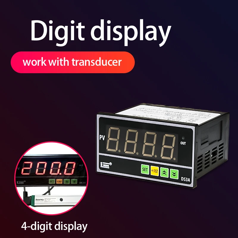 Digital Display for Transducer Linear Displacement Sensor Displacement Meter Instrument Digit Readout KTC KTF KTF Potentiometer