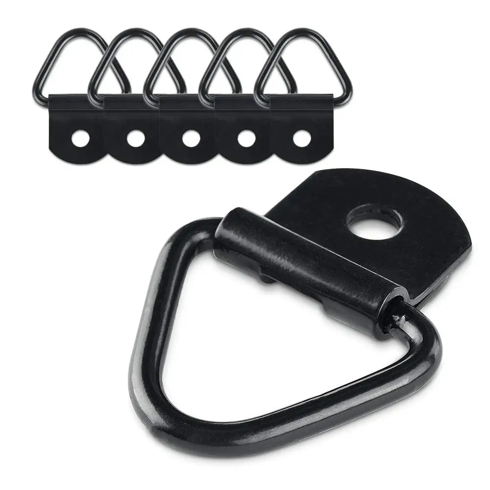 2/4/8/10 Pack Universal Type Truck Body Suspension Pull Ring Trailer V-ring Hook Cargo Mooring Anchors For Van Horsebox Boat