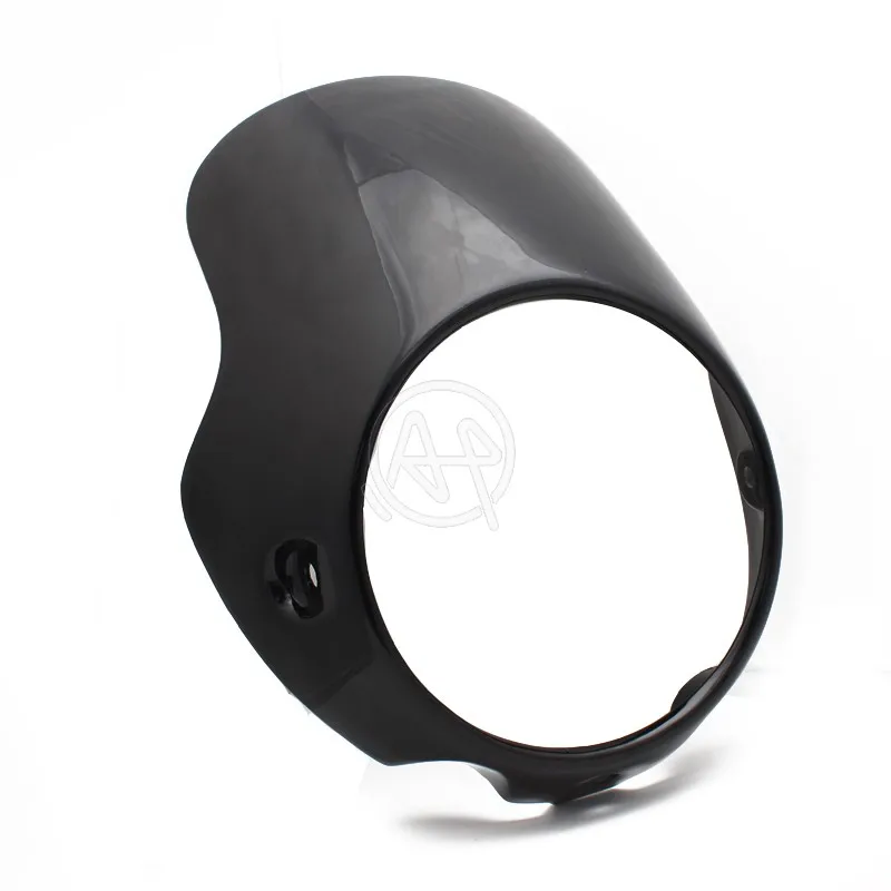 For Triumph Bonneville T100 T12 Motorcycle Headlight Cafe Racer Flyscreen Surround Front Head Hindshield Black ABS