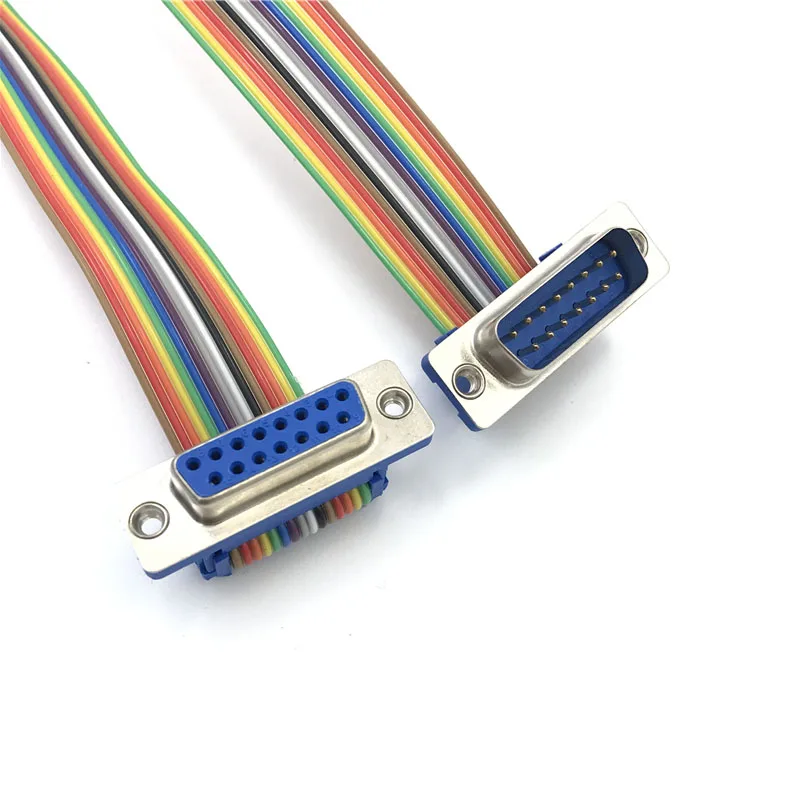 1pcs D-SUB DIDC 9 15 25 37Pin female to female DB9 DB15 DB25 female to male line male to male pressure cable type D SUB cable