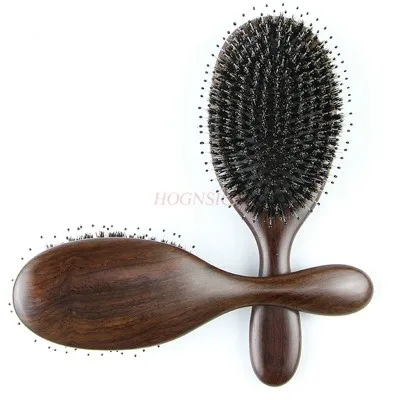 

Pig Bristle Ebony Airbag Air Cushion Scalp Head Massage Hair Comb Sale