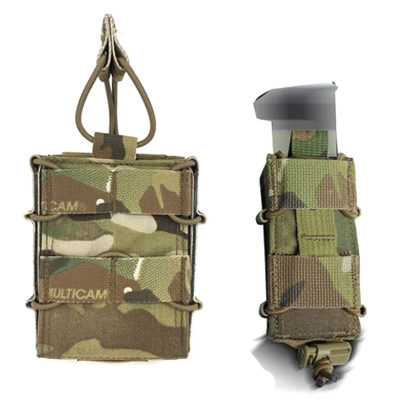 Outdoor Quick Molle Tasche mit Gummikordel Single Mag Pouch 762 556 9 #