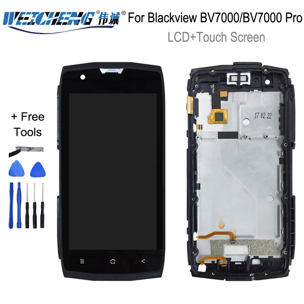 

New Touch Screen LCD Display For Blackview BV7000 BV7000 Pro Digitizer Assembly With Frame Replacement Parts lcd sensor Tool