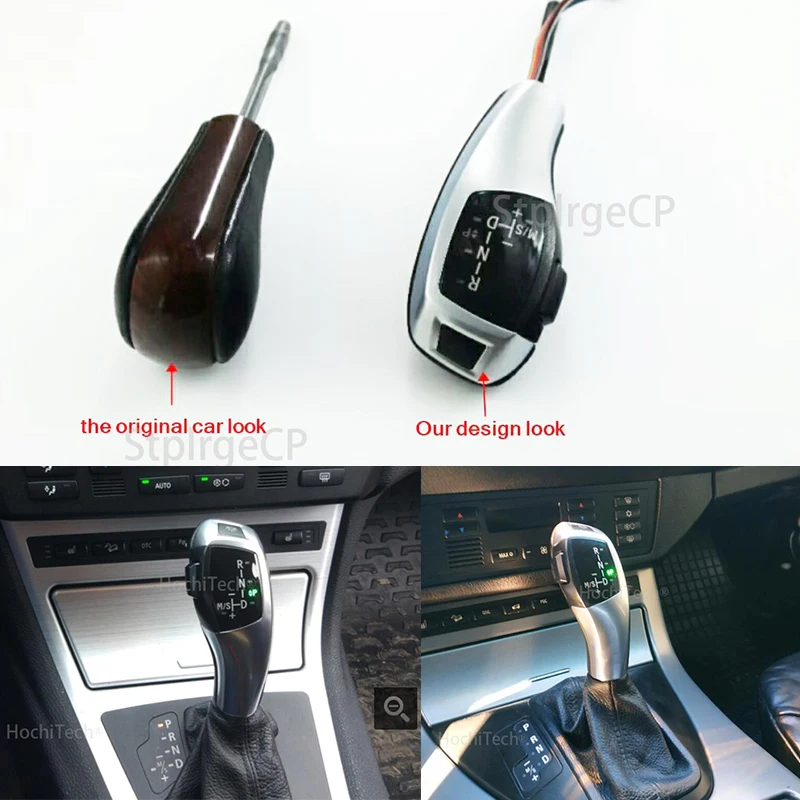 LED Gear Shift Knob Shifter Lever For BMW 1 3 5 6 Series E90 E60 E46 2D 4D E39 E53 E92 E87 E93 E83 X3 E89 Automatic Accessories