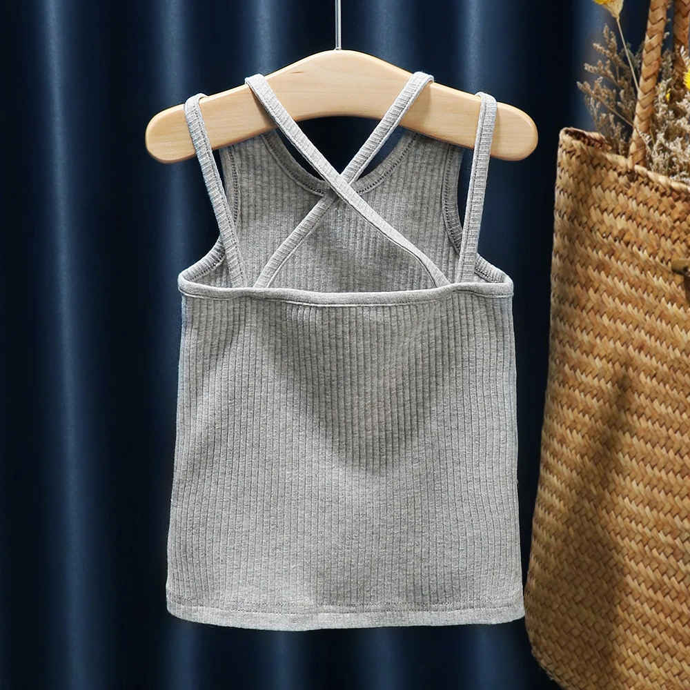 Baby Girls Camisoles Summer Backless Tanks Toddler Kids Sleeveless Underwear Tops Children Undershirt