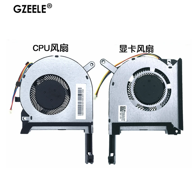 

New CPU GPU cooling fan cooler for ASUS FX705 FX705G FX705GM FX86 FX86SM FX505 FX505D FX505DU Laptop COOLING FAN 17.3