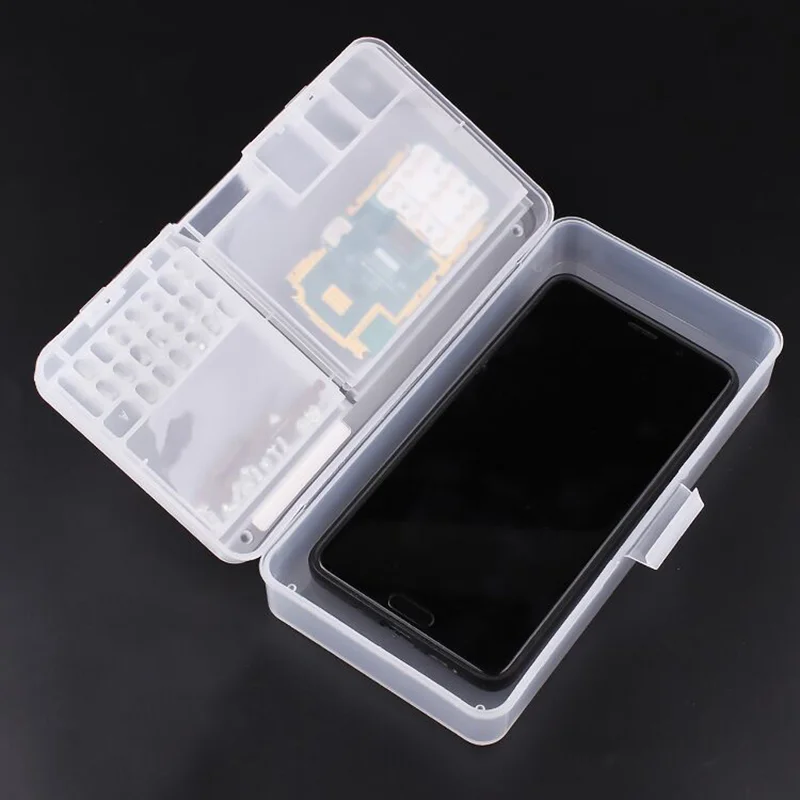 Kailiwei Multi-Function Mobile Phone Repair Motherboard IC Chip Parts Jewelry Beads Container  Screw Storage Box G320