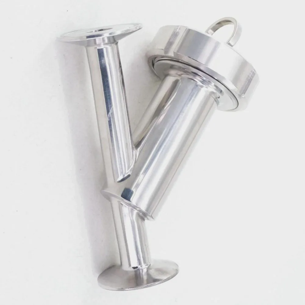 

Fit 19mm Pipe OD x 1.5" Tri Clamp SUS304 Stainless Steel Sanitary Y Type Strainer Filter Home Brew Wine