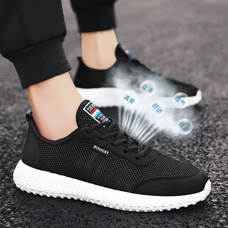 

Men tennis Shoes Breathable Male Outdoor Sneakers Adult Non-slip Comfortable Mesh Shoes Soft Jogging Tenis zapatillas de deporte