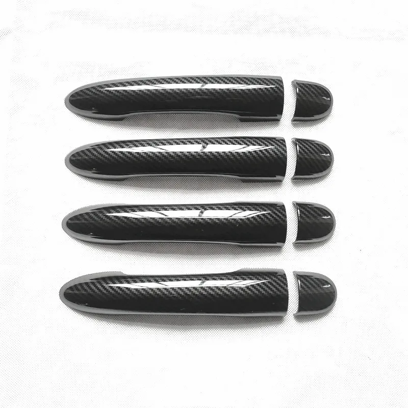 For Renault Espace 4 IV MK4 Accessories Door Handle Cover Trim Handles Covers Plastic Imitation Carbon Fiber