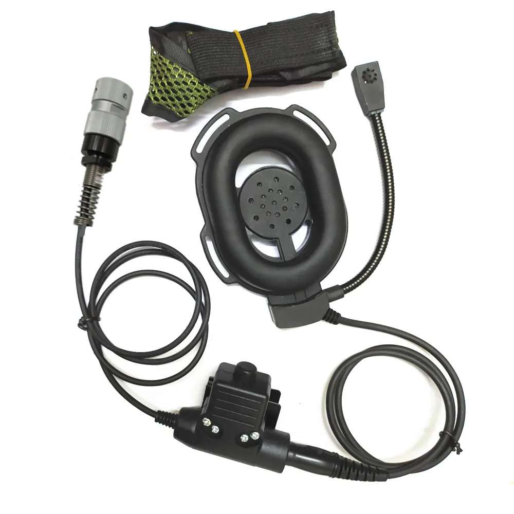 Zestaw słuchawkowy FengRuiTong do TRI TCA/AN IDF710 PRC-148 PRC-152 PRC-152A walkie-talkie, HD01 taktyczny zestaw słuchawkowy 6-pin