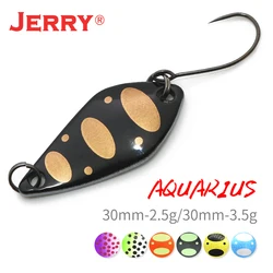 JERRY 2.5g/3.5g/5g  Glossy Colors Trout Pike Perch Baitcast Fishing Lures Micro Ultralight Freshwater Spinner Spoons