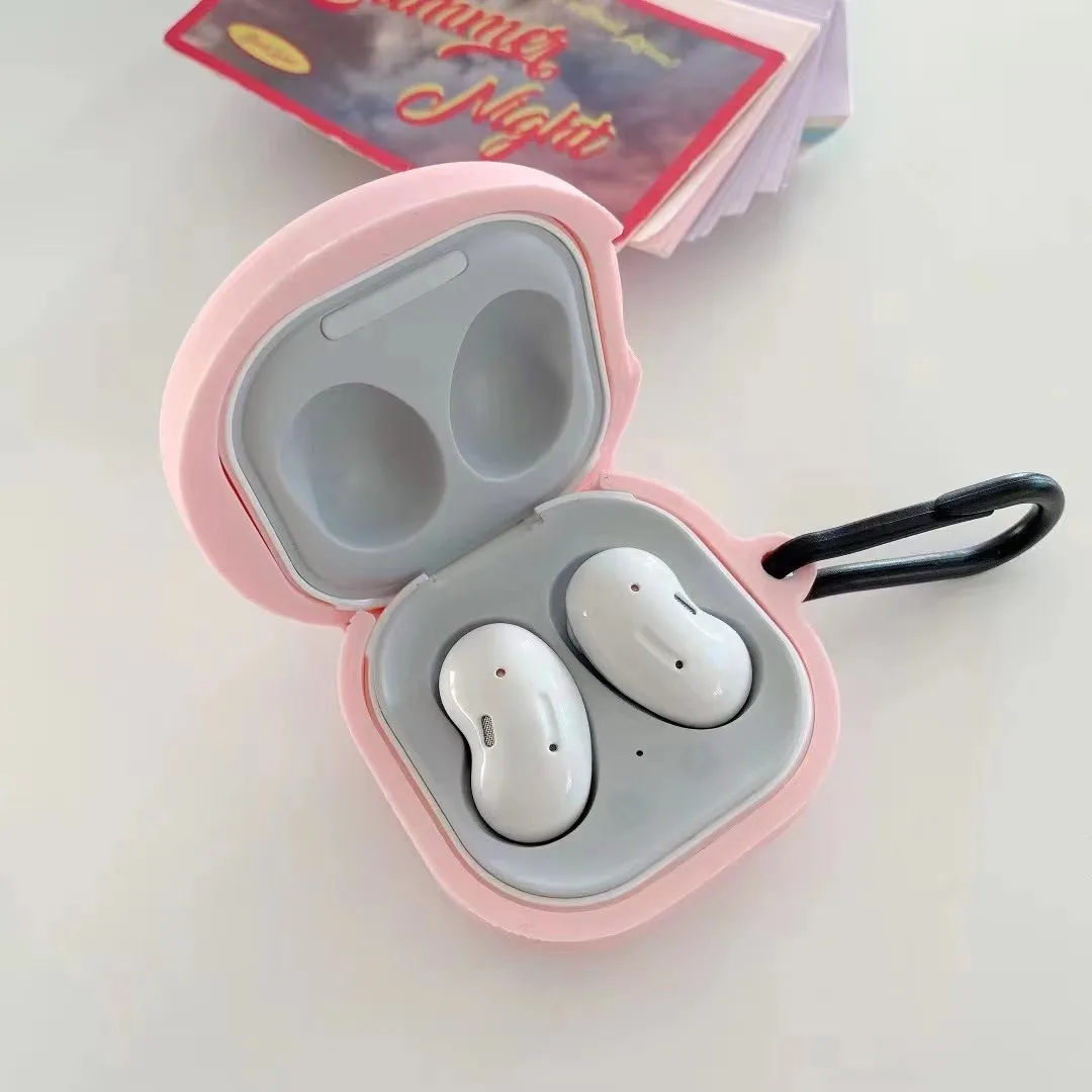 لطيف الكرتون خنزير سماعة غطاء لسامسونج غالاكسي براعم برو حافظة سيليكون ل غالاكسي براعم لايف براعم 2 سماعة صندوق