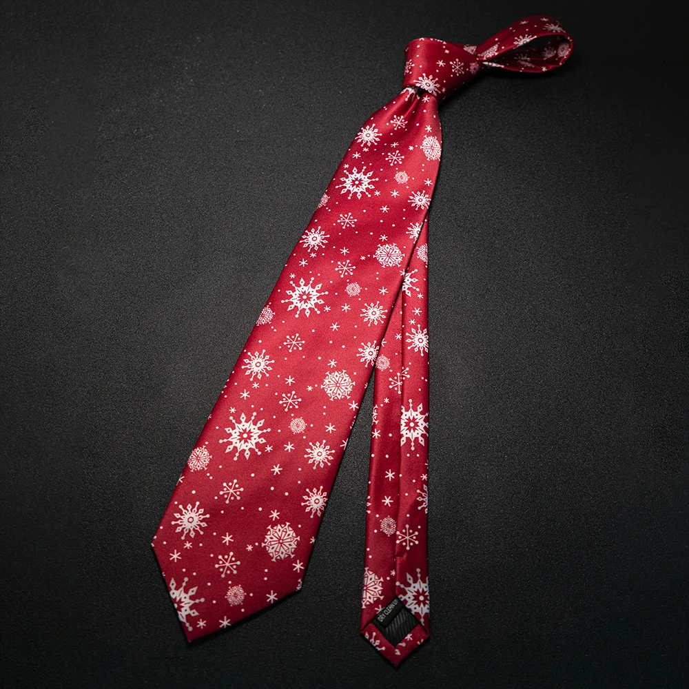 Modische 9cm Krawatten mit klassischem Print für Weihnachtsfeier, Rentier, Weihnachtsmann, Baum, Schneeflocke, Anime-Krawatten-Accessoires, Neujahrsgeschenk – Detail 7