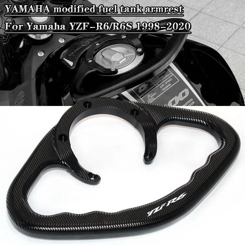 

Motorcycle Accessories CNC Passenger Handgrips Hand Grip Tank Grab Bar Handles Armrest For YZF-R6/R6S 1998-2018 2019 2020