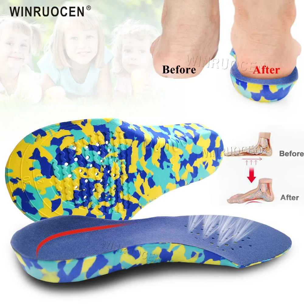 

Kids Orthotics Insoles Correction Care Tool for Kid Flat Foot Arch Support Orthopedic Children Insole Soles Sport Shoes Pads