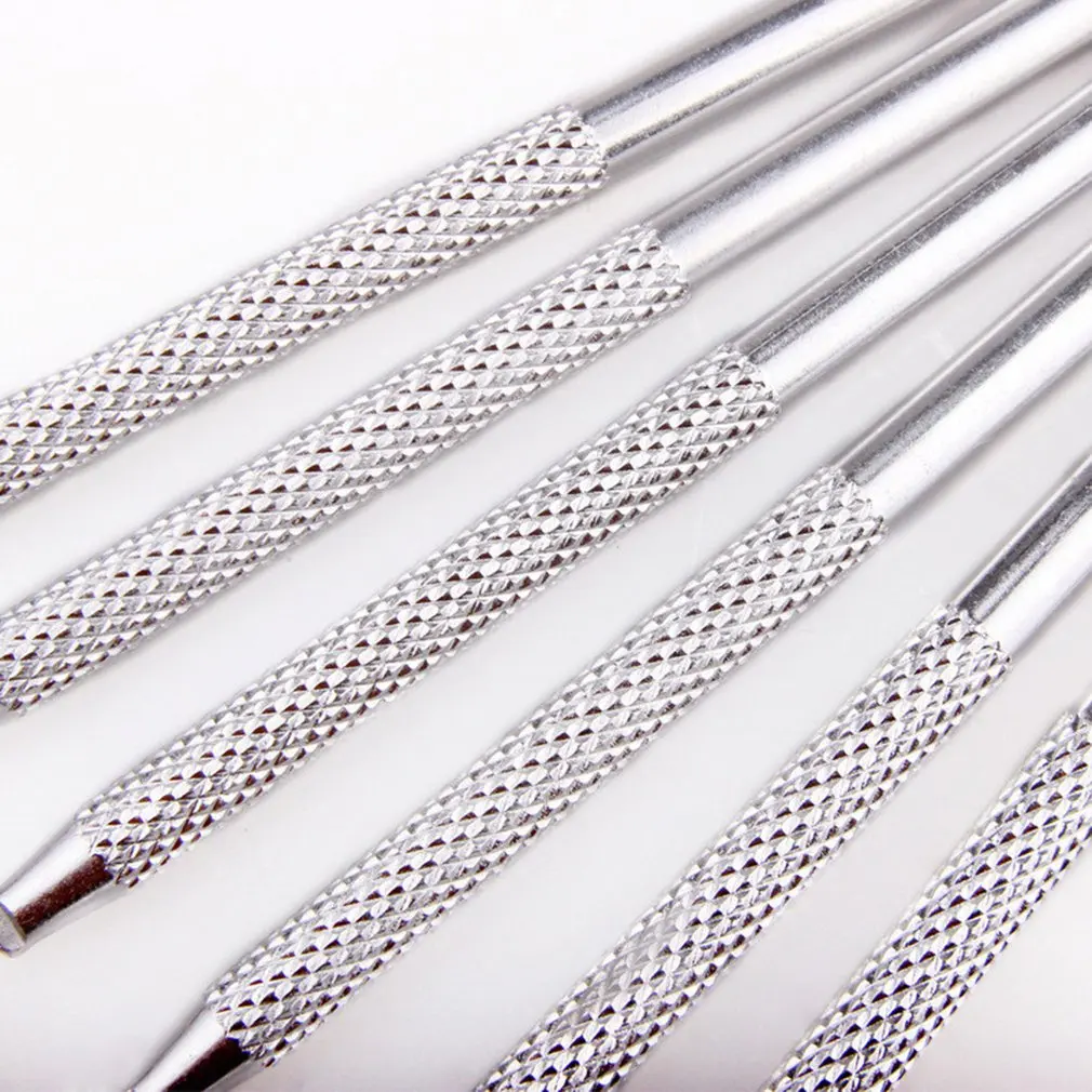 Silver White Polymer Clay Tools Pottery Ceramics Ribbon Sculpting Set Pottery Clay Sculpture Caving Scraper Craft Modelling Tool