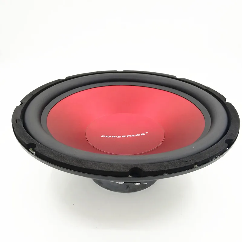 12インチ400Wパワフルカーオーディオサブウーファー改造レッド